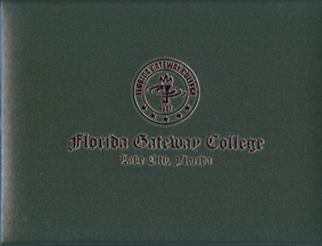 Florida Gateway College diploma cover